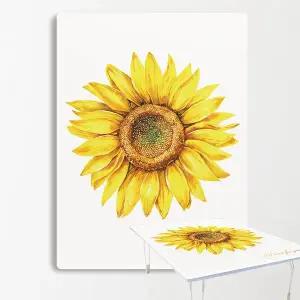 MP 집들이선물추천 원룸 거실 그림 액자 겸용 접이식 좌식 테이블 07-행운해바라기