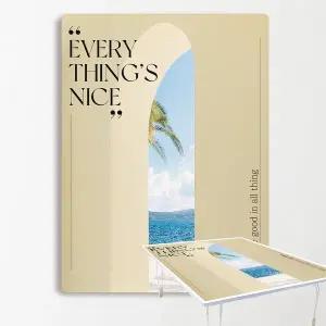 MP 집들이선물추천 원룸 거실 그림 액자 겸용 접이식 좌식 테이블 18-에브리띵나이스