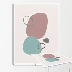 MP 집들이선물추천 원룸 거실 그림 액자 겸용 접이식 좌식 테이블 35-어반도형4