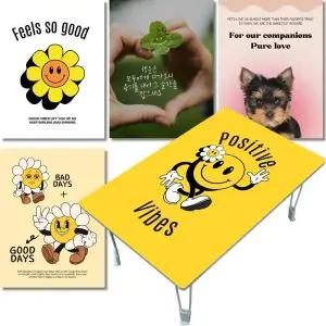 MP 집들이선물추천 원룸 거실 그림 액자 겸용 접이식 좌식 테이블-언제나 늘 해피 시리즈