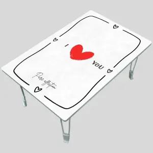 MP 집들이선물추천 원룸 거실 그림 액자 겸용 접이식 좌식 테이블 057-하트 속 하트