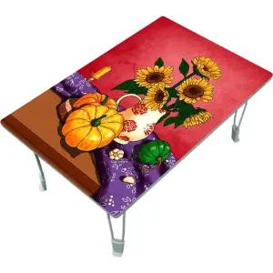 MP 집들이선물추천 원룸 거실 그림 액자 겸용 접이식 좌식 테이블 009-해바라기와 호박