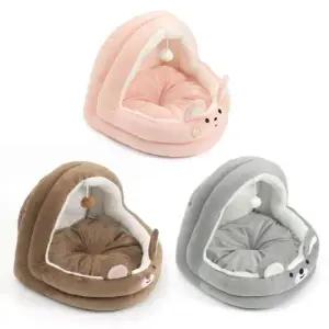 고양이방석 애견 하우스 동굴 돔형 캐릭터 쿠션 방석 강아지집