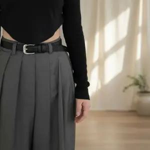 [하프클럽/다잇템]여성 클래식 미니버클 슬림 혁대 레더 코디용