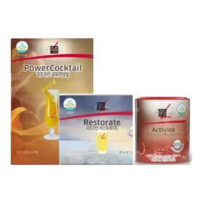 독일PM쥬스 파워칵테일 리스토레이트 액티바이즈 피트라인 3종세트