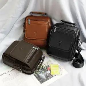 블루마운트 3026 소가죽 남성가방 크로스백 WFFL1U9