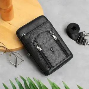 블루마운트 HF131-2B 소가죽 3WAY 멀티 미니 크로스백 WFFL1U3