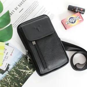 블루마운트 218-4A 소가죽 3WAY 멀티 미니 크로스백 WFFL1U7