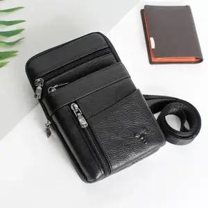 블루마운트 HF131-7B 소가죽 3WAY 멀티 미니 크로스백 WFFL1RS