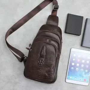 1612 천연소가죽 슬링백 메신져백 크로커 가죽가방 WFFL1RJ