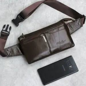 089 블루마운트 천연소가죽 남성 캐주얼 허리색 힙색 WFFKURD