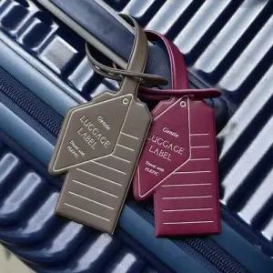여행용 세로형 가죽 네임택 2P 캐리어 가방 러기지택 WFFK0AI