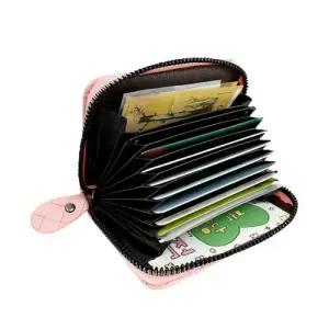 격자 지퍼 반지갑 여성 여자 지갑 미니 20대 WFFJ160