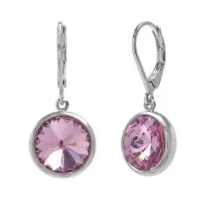 10mm 크리스탈 레버백 귀걸이 라이트아메시스트 WFFID32