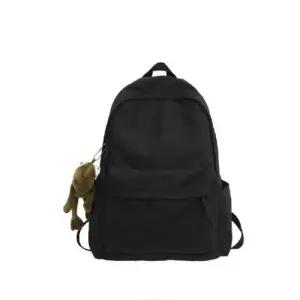 베이직스타일 가볍고 부담없는 배팩 학생 책가방 블랙 WFFHUMF