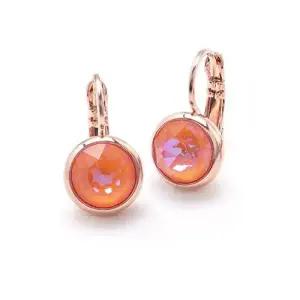 오스트리아 크리스탈 오렌지글로 디라이트 8mm 귀걸이 WFFHLSF