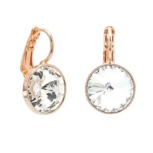 오스트리아 크리스탈 12mm 귀걸이 로즈골드 화이트 WFFH5IP