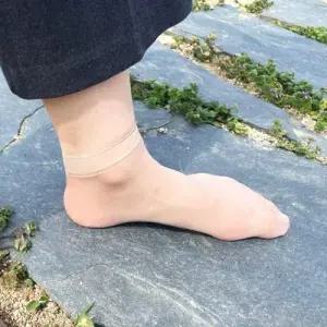 발목스타킹 반투명 커피색 스타킹 5켤레 WFFN8AZ