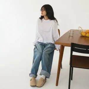 CHS7DD0여성용 데일리 캐주얼 스웨이드 블로퍼 간절기 슈즈