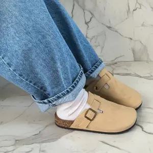 CHS7DD0여성용 일상 캐주얼 간절기 스웨이드 슬리퍼