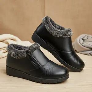 [옷자락]여성 겨울용 따뜻한 털내장 방한로퍼