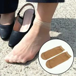 연커피색 반투명 발목스타킹 스타킹 5켤레 WFFN8U9