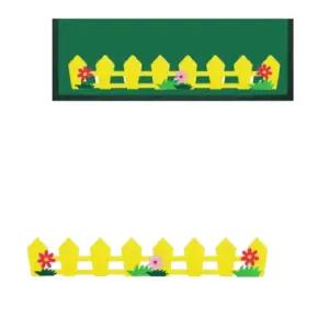 유치원 학교 교실 환경판 게시판 꾸미는 마름모울타리 펠트장식85x14 알림판 예쁜