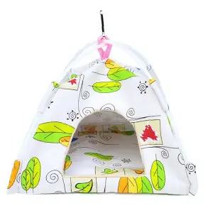 애완조 휴식공간 중형 삼각 텐트형 보금자리 실내 새장 보온 은신처 아늑한 둥지