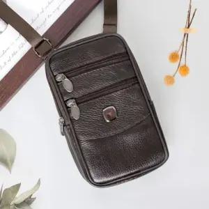 블루마운트 208 소가죽 2WAY 멀티 남성 미니 크로스백 WFFL1U2