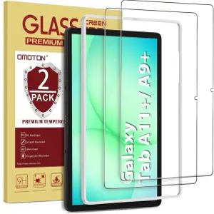 삼성 갤럭시 탭 A9 플러스 5G 태블릿용 오모톤 스크린 프로텍터 [2팩] /케이스 프렌들리/정렬 프레임/템퍼