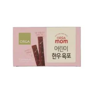 올가 ORGA 어린이 한우 육포(4입) 유아 어린이지 100g 카페 나들이