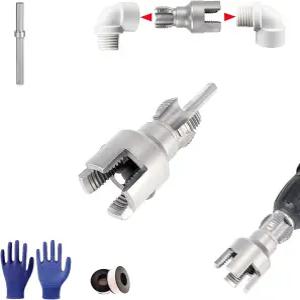 1/2인치 일정 40개의 PVC 파이프 실타래 드릴 및 수동 작업을 위한 통합 내부 외부 도구 가정용 수도관