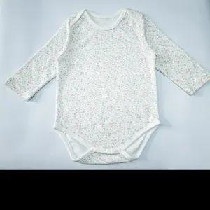 국내제작 / 플라워 편면 긴팔바디슈트