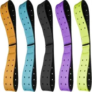 OTF와 호환되는 5개 교체용 완장 스트랩 심박수 모니터 밴드 소프트 오렌지 이론 피트니스 조절식