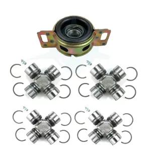 토요타 타코마 1995-2004 4WD용 4Pcs 구동축 U 조인트 및 센터 베어링 수리 키트 교체 3723034040