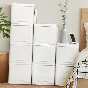 슬라이딩 수납장 이동식 다용도 서랍형 틈새 수납장 조립식 플라스틱 서랍장 펜트리 보관함 서랍식 정리함
