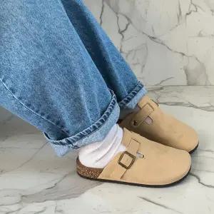 [아트박스]/신상오픈런 여성용 일상 캐주얼 간절기 스웨이드 슬리퍼