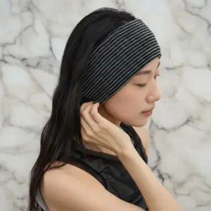[아트박스]/신상오픈런 여성 스트라이프 패턴 와이드 니트 헤어밴드