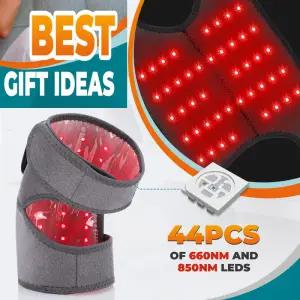 660 및 850nm 근적외선 장치 무릎 보호대 3 in 1 온열 어깨 팔꿈치 관절 마사지기 열 마사지 벨트 패드