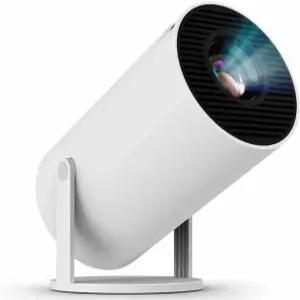 업그레이드된 프로젝터와 WiFi 6 및 Bluetooth 미니 휴대용 스마트 비디오 극장 4K HD 1080P 야외 스크린