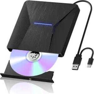 노트북용 외장 블루레이 드라이브 PC용 블루레이/DVD USB 3.0 및 Type-C 블러레이 버너 Windows