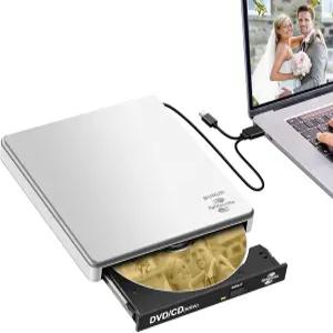 맥용 BUNUD 라이트스크라이브 DVD 버너 노트북 Windows Linux와 호환되는 USB C CD/DVD 드라이브 외장