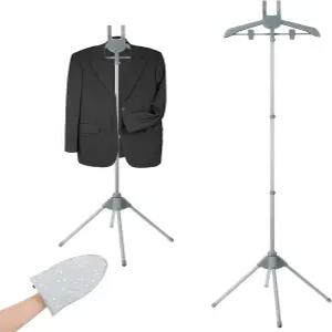 의류용 스티머 랙 의류 다림질 장갑 조절 가능한 스탠드 걸이 옷을 찌는 장갑이 있는 접이식 다리미