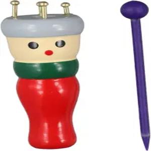나무 인형 뜨개질 키트 프렌치 도구 스풀 직기 와인더 크로셰 후크 DIY 장난감 메이커