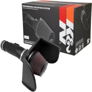 K N 흡기 시스템 고성능 에어필터 성능 및 견인력 향상 2017-2024 닛산 타이탄 호환 63-6019