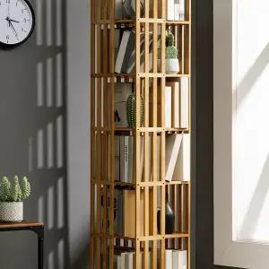 원형 회전책꽂이 원목 회전 원형회전책장 회전책장