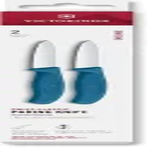 빅토리녹스 스위스 클래식 2피스 3인치 스트레이트 엣지 파링 나이프 세트 - 블루