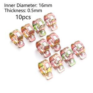 10개입 신형 스테인리스 스틸 아연 도금 스프링 클립  오일 라인 물 호스 파이프 튜브 클램프 패스너