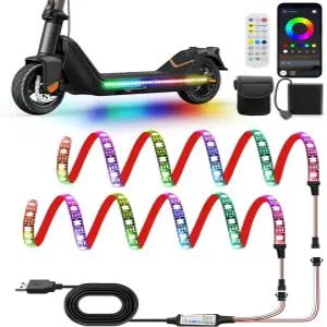 스쿠터 리모컨 및 앱 제어 RGB 멀티컬러용 마인엑스시티 LED 조명