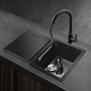 씽크볼 소형 싱크대 블랙 201 소형싱크대 표준모델 세면대 더블 빨래 브러 하부장